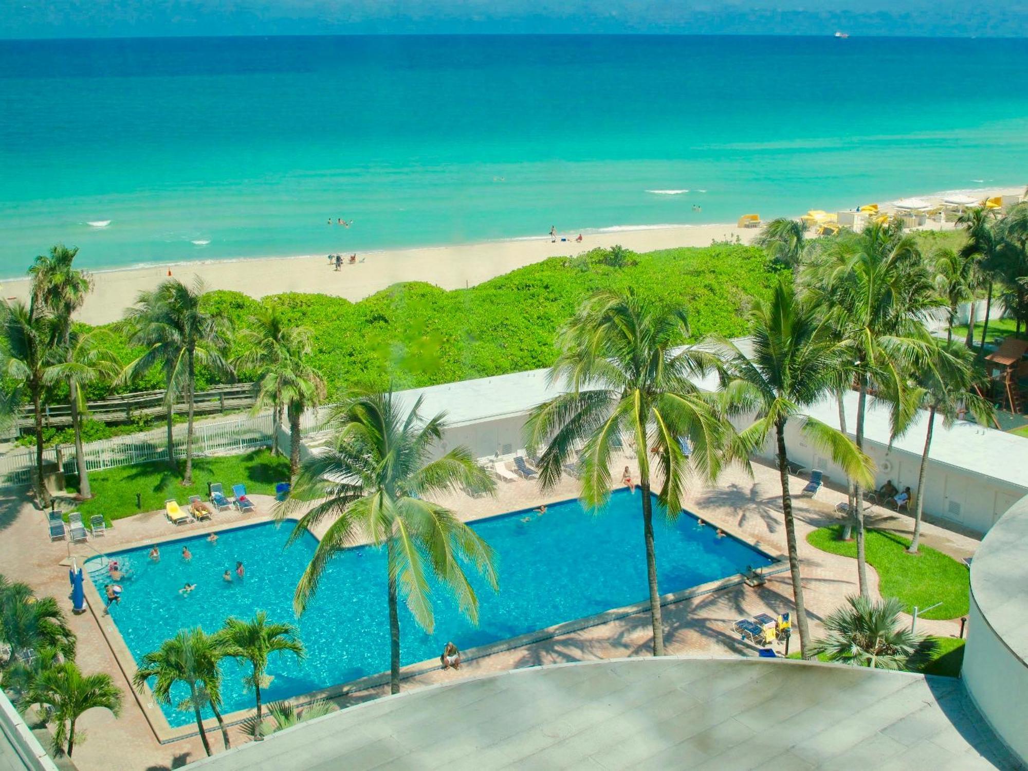 Directly On The Beach With Pool & Parking Miami Beach Bagian luar foto